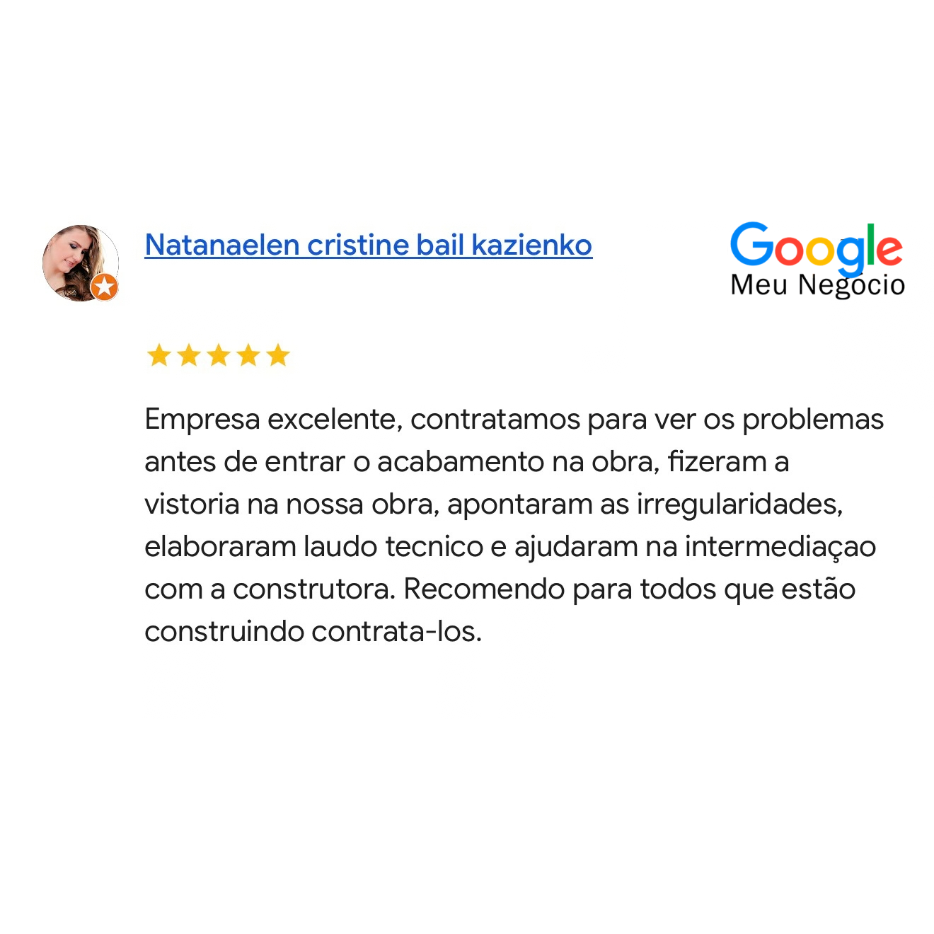 Depoimento de cliente JRF 29