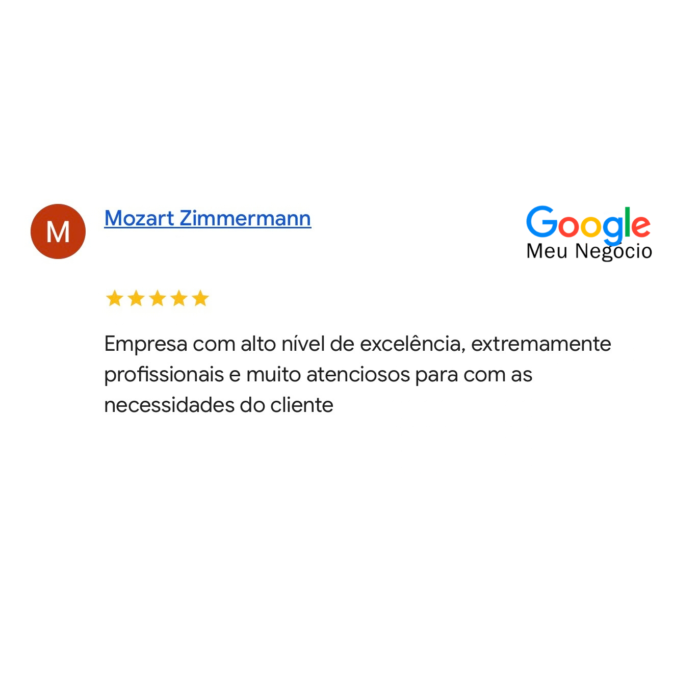 Depoimento de cliente JRF 01